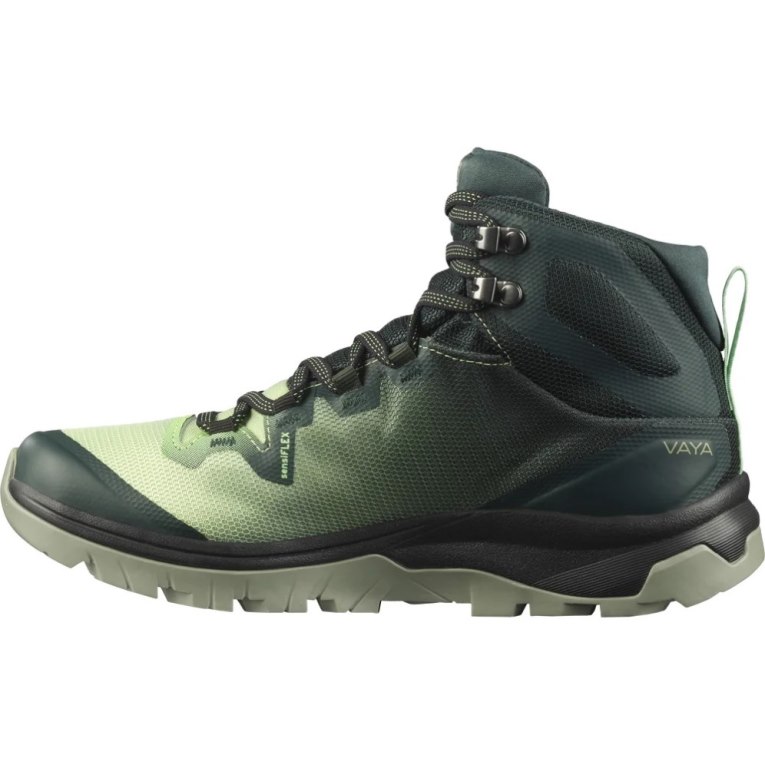 Salomon Vaya Mid GTX Women's Hiking Boots Green | CA 40A83